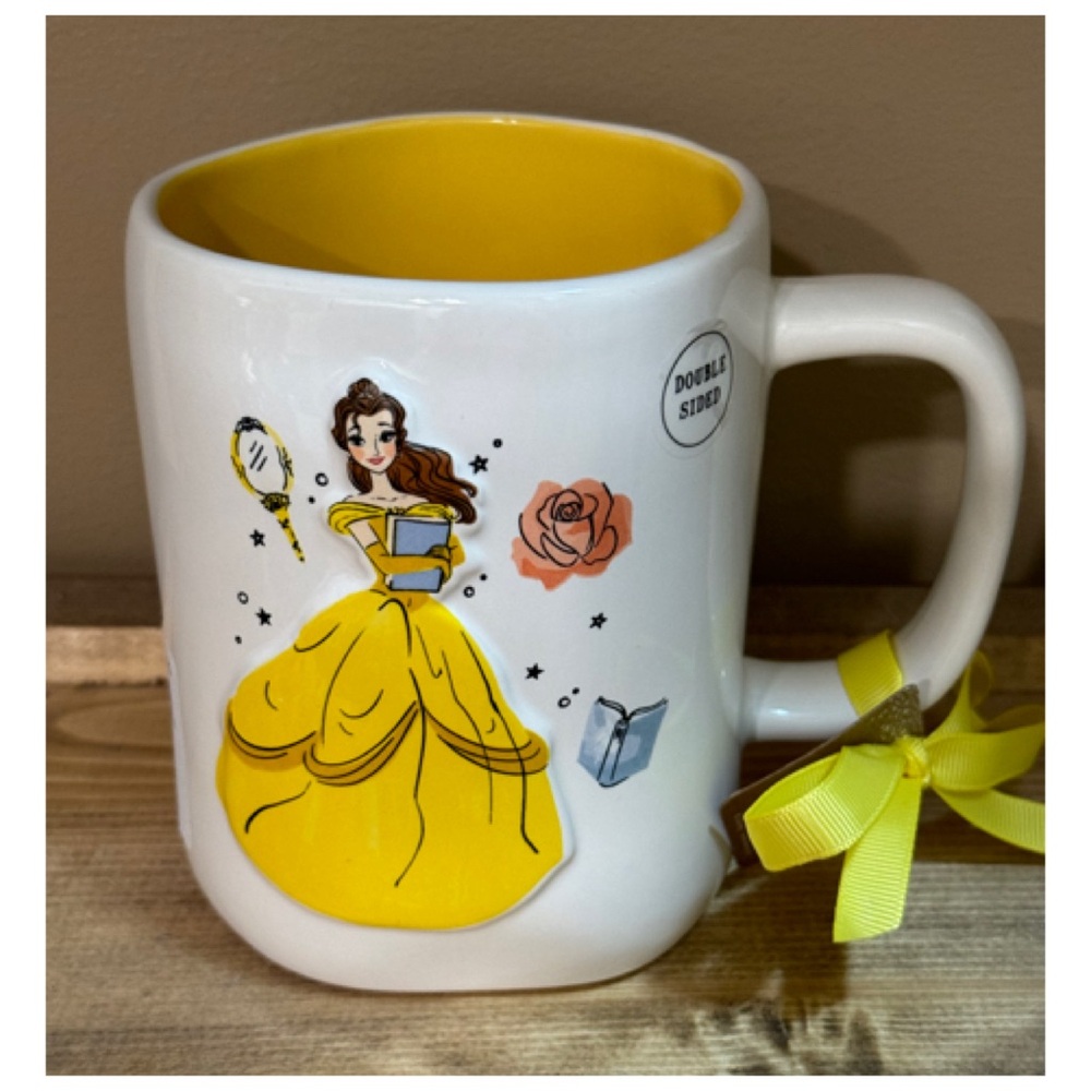 NEW Rae Dunn Disney Beauty and The Beast Mug Belle Double Sided - Picture 6 of 6